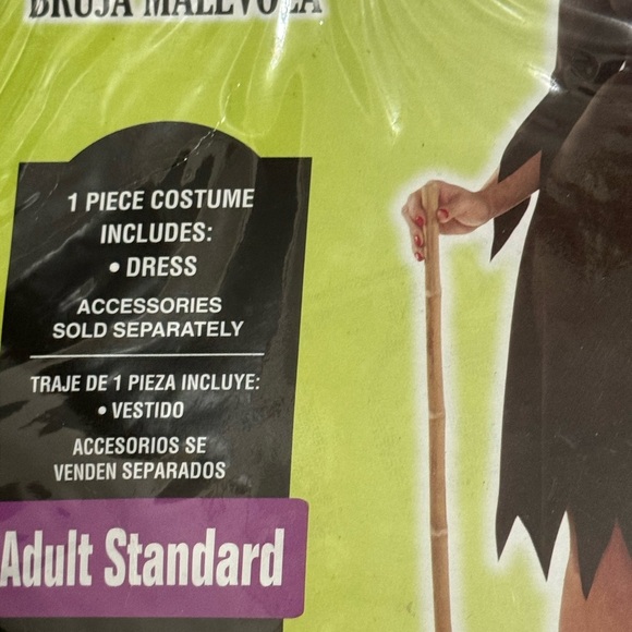 Halloween Adult Costume, Wicked Witch - Picture 4 of 4